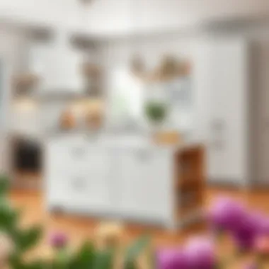 Stylish kitchen island featuring innovative storage solutions