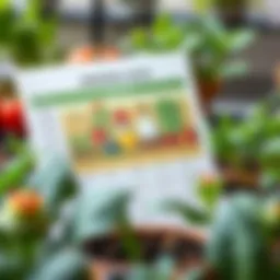 Seasonal planting guide for crops