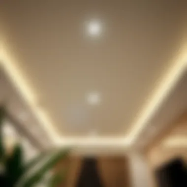 Modern ceiling with innovative lighting solutions