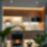 Elegant under-cabinet lighting enhancing kitchen aesthetics