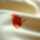 Uhu adhesive stain on fabric