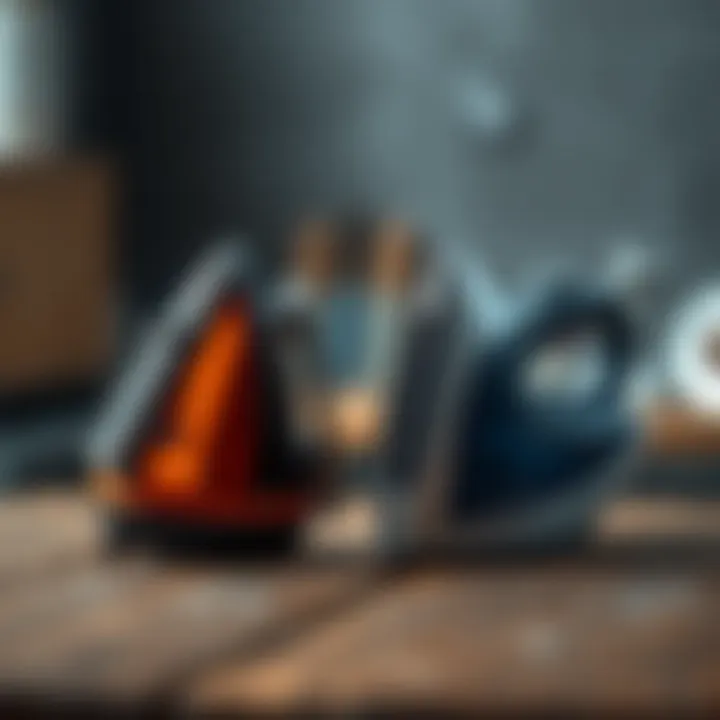 A side-by-side comparison of different iron specifications