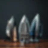 Various types of irons showcasing their unique features