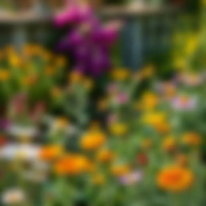 A well-maintained garden featuring various blooming flowers across seasons