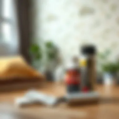 Selection of wallpaper adhesives