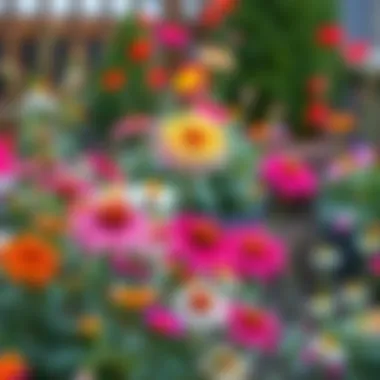 Vibrant winter flower garden showcasing resilient blooms