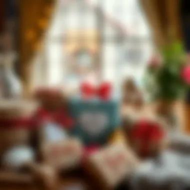 Handcrafted personalized gifts displayed